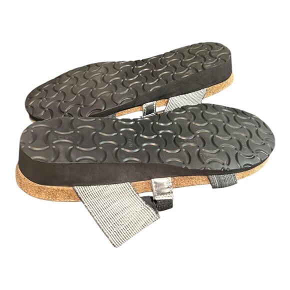 Naot Women’s Brenda Gray Wedge Sandals Size 40 US 9 Comfort Casual Slip On Shoe - Picture 9 of 9